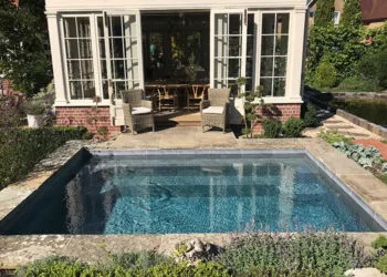 A outdoor Falcon Pool plunge pool